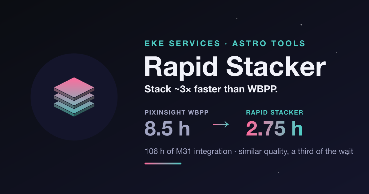 Rapid Stacker — GPU astrophotography stacking software, ~3× faster than ...